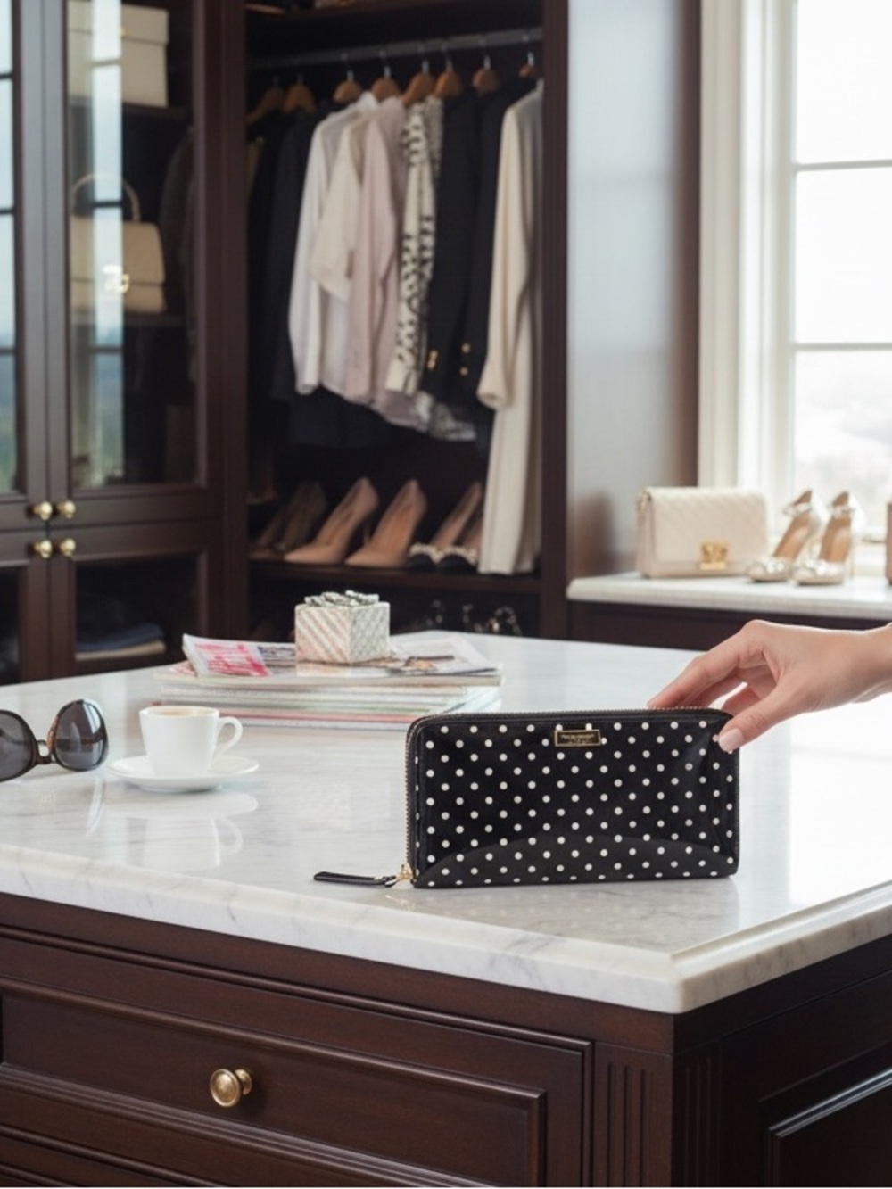 Kate Spade New York zip-around continental wallet